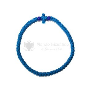 Prayer rope Komboskini blue thin 01