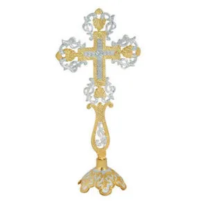 croce benedizionale da mensa bicolor