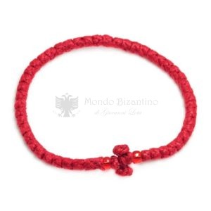 prayer rope bracelet komboskini chotki red p1347