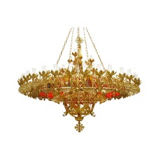 Lampadari in alluminio dorato