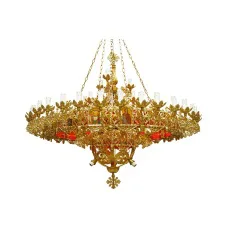 Lampadari in alluminio dorato