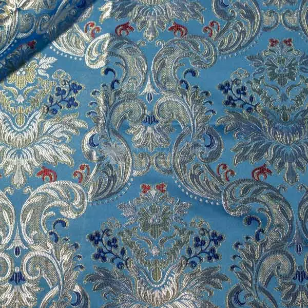 tessuto damascato I 10 103 celeste