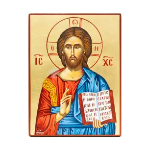 icona dipinta a mano cristo pantocrator