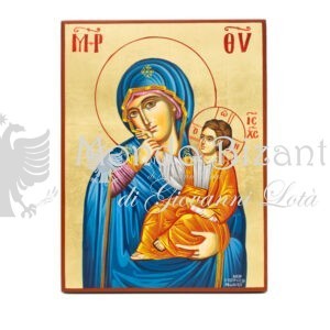 icona dipinta a mano madonna del bacia mano