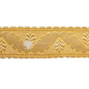gallone giardino tradizionale 3 cm in oro mezzofino
