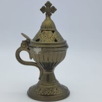 incensiere da appoggio oro antichizzato