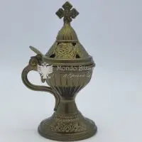 incensiere da appoggio oro antichizzato