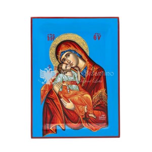 icona dipinta a amno madonna della tenerezza 30x22 1