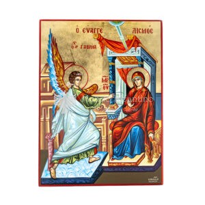 icona dipinta a mano annunciazione 30x40 1