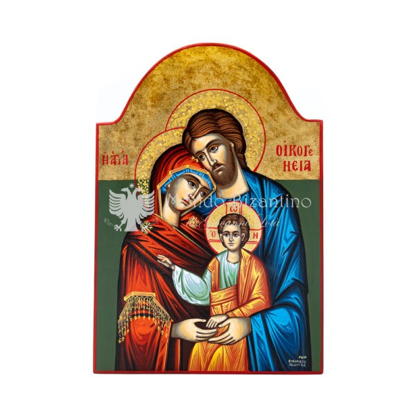 icona dipinta a mano sacra famiglia