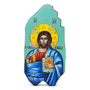 icona litografata cristo pantocrator bordi smussati