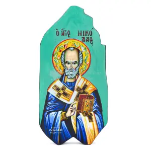 icona litografata san nicola di bari bordi smussati