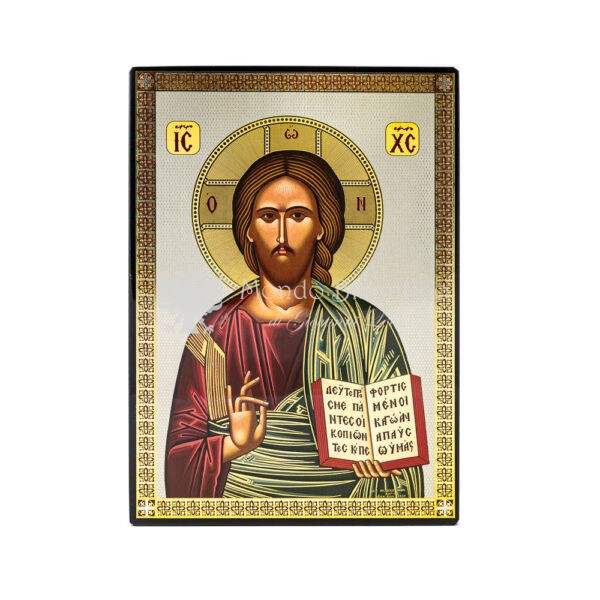 icona stampata fondo lucido cristo pantokrator