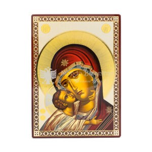 icona stampata su fondo lucido madonna della tenerezza volto