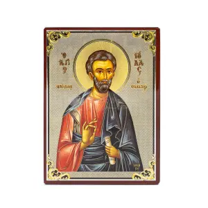 icona stampata su fondo lucido san giuda taddeo