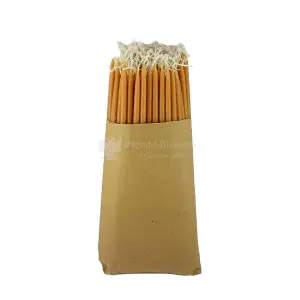 candeline non gocciolanti in paraffina 1 kg gialle