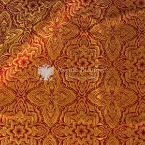 tessuto damascato I 35 106 rosso rilievo oro