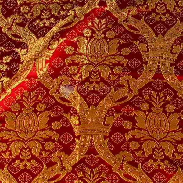 tessuto damascato I 44 105 rosso