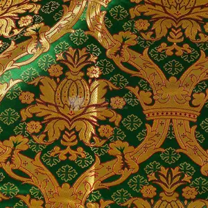 tessuto damascato I 44 107 verde