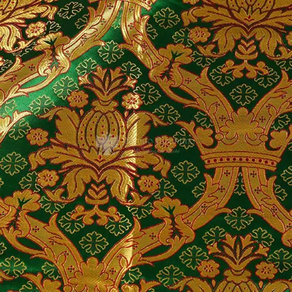 tessuto damascato I 44 107 verde