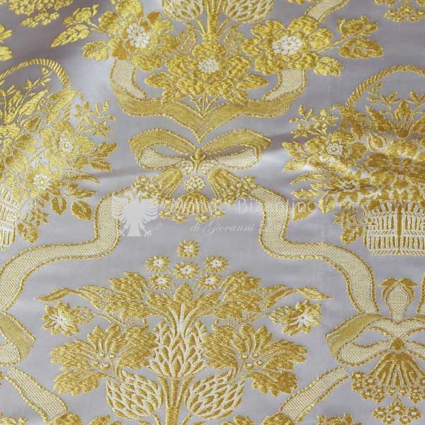 tessuto damascato I 52 101 argento oro