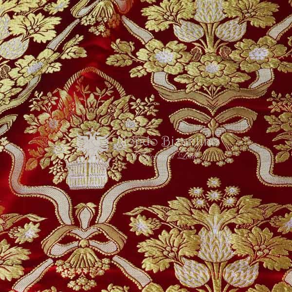 tessuto damascato I 52 105 rosso