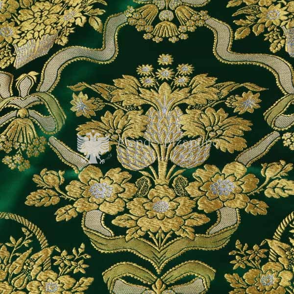 tessuto damascato I 52 107 verde