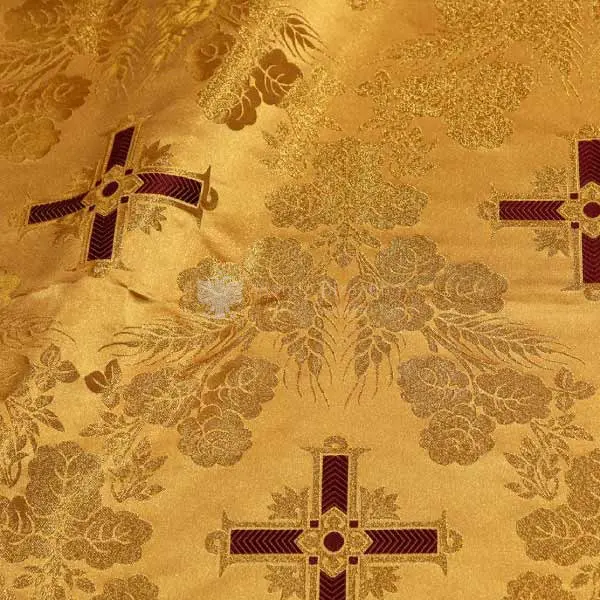 tessuto damascato I 66 110 giallo bordeaux