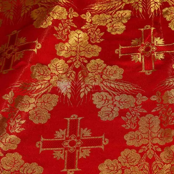 tessuto damascato I 66 112 rosso
