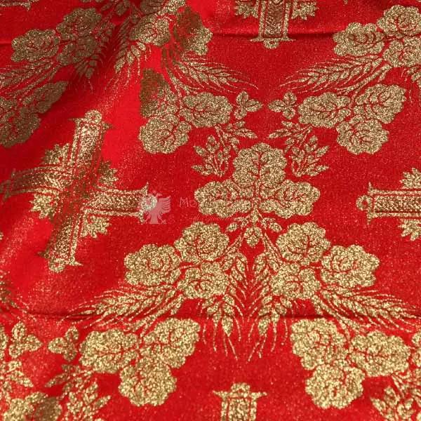 tessuto damascato I 66 113 rosso oro