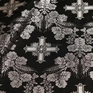 tessuto damascato I 66 120 nero argento
