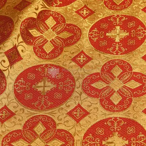 tessuto damascato I 67 109 oro rosso