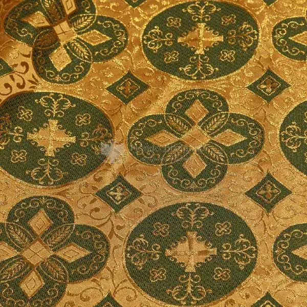 tessuto damascato I 67 110 oro verde