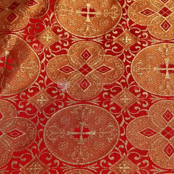 tessuto damascato I 67 111 rosso