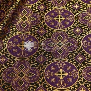 tessuto damascato I 67 119 nero viola