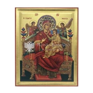 icona serigrafata madre di dio in trono vatopedi