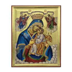 icona serigrafata madre di dio regina degli angeli