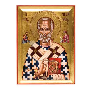 icona serigrafata san nicola di bari vescovo di mira