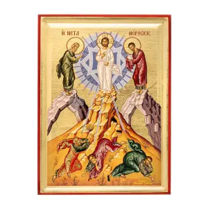 icona serigrafata della trasfigurazione