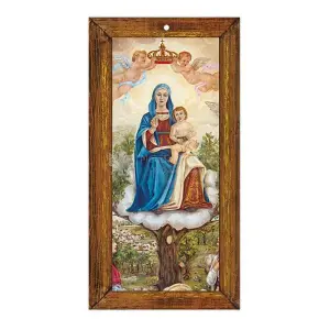 quadretto monodimensionale verticale legno noce personalizzato Q1bwM Copia