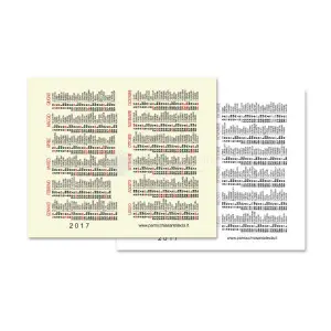 calendario oro pieghevole interno personalizzabile 1111.02b2.1