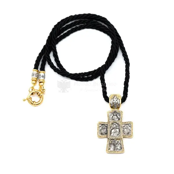 Croce Bicroma con Madonna cm 5x3