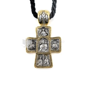 Croce Bicroma con Madonna cm 5x3 (2)