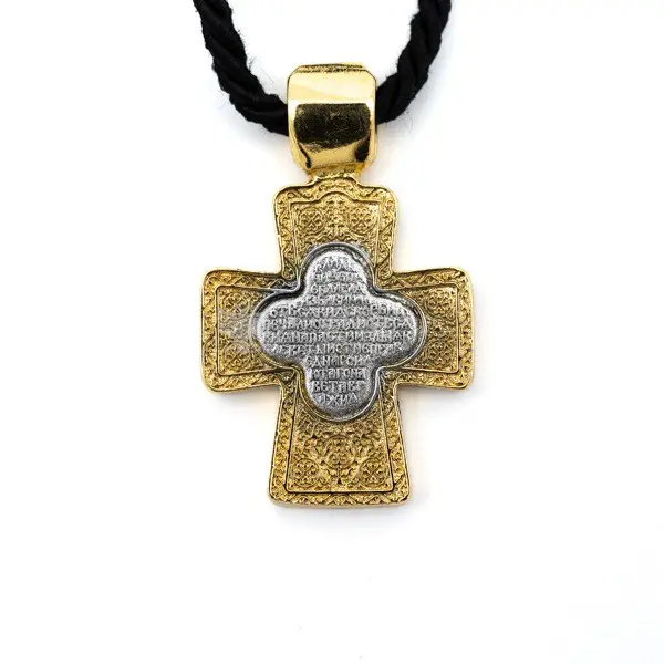 Croce Bicroma con Madonna cm 5x3 (3)