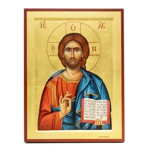 icona del monte athos dipinta cristo pantocrator