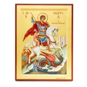 icona del monte athos dipinta san giorgio