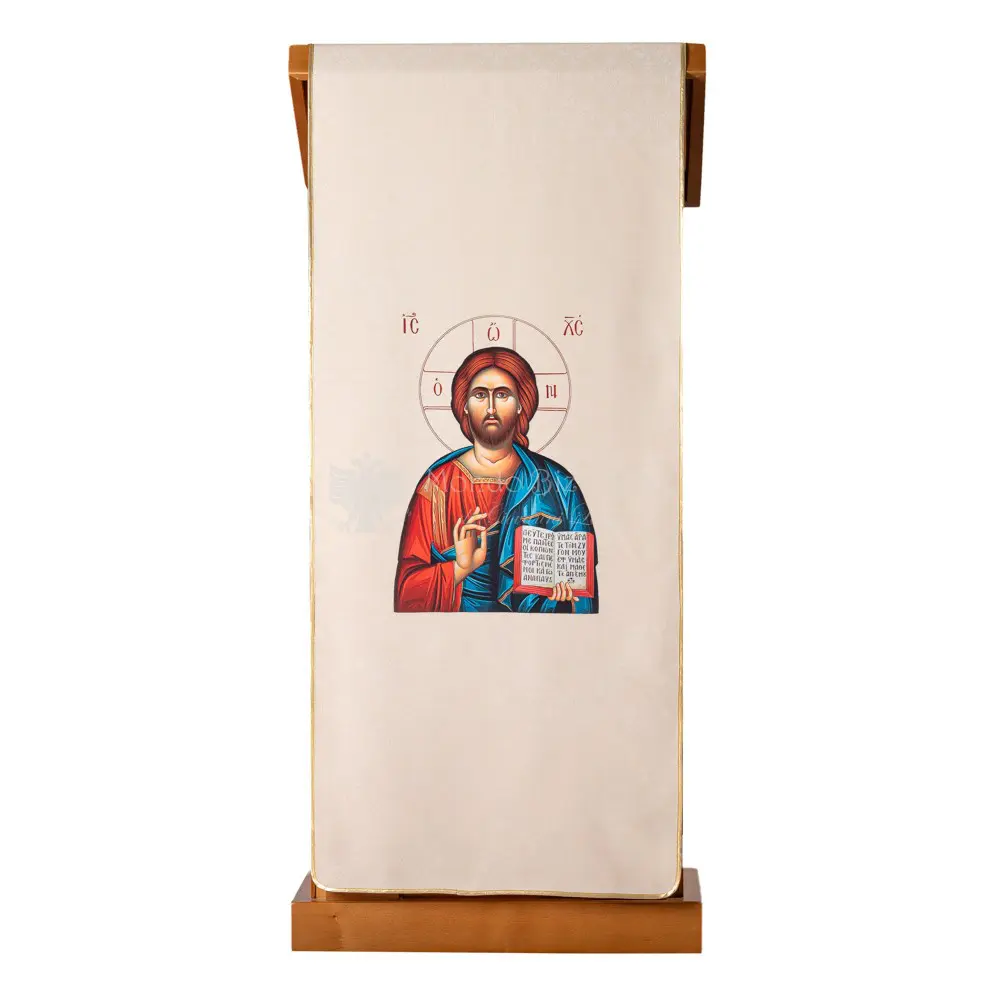 copri ambone cristo pantocratore retro