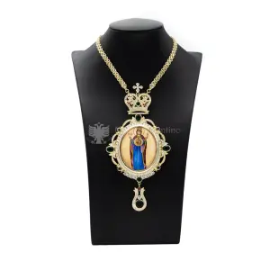 enkolpion con smalto madonna